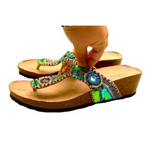 Rialto sandal wedge shoes size 8 1/2M